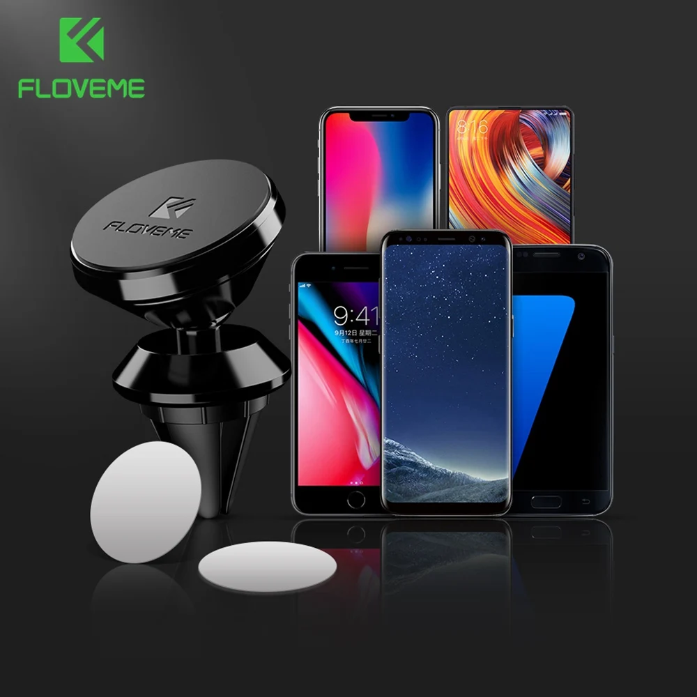 FLOVEME Магнитная автомобильный держатель телефона для iPhone X 8 Plus подставка 360