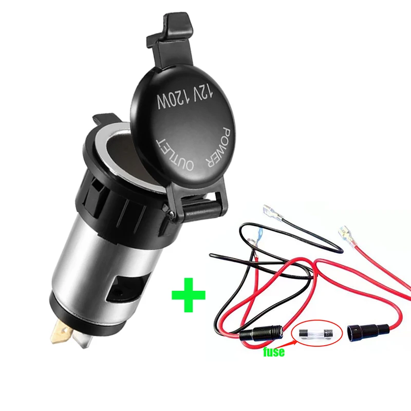 EFDKC 12V Автомобильная электронная сигарета Зажигалка Розетка для мотоциклов