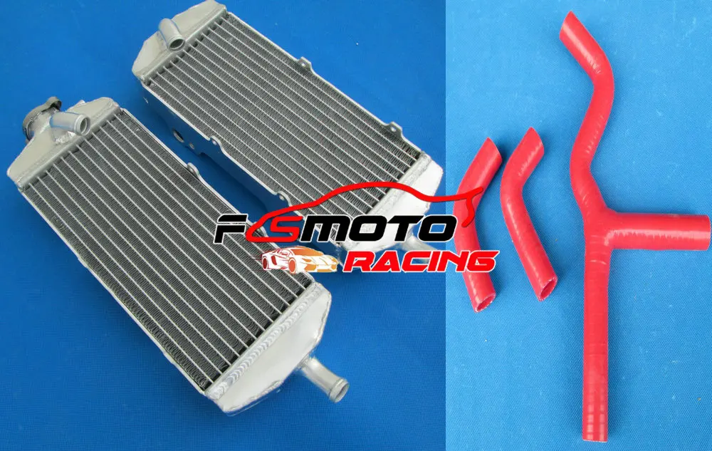 Алюминиевый радиатор и шланг для KTM 400 450 525 540 SX EXC MXC SXS FMX 2002 2007 560 SMR 2006 2007|Радиаторы