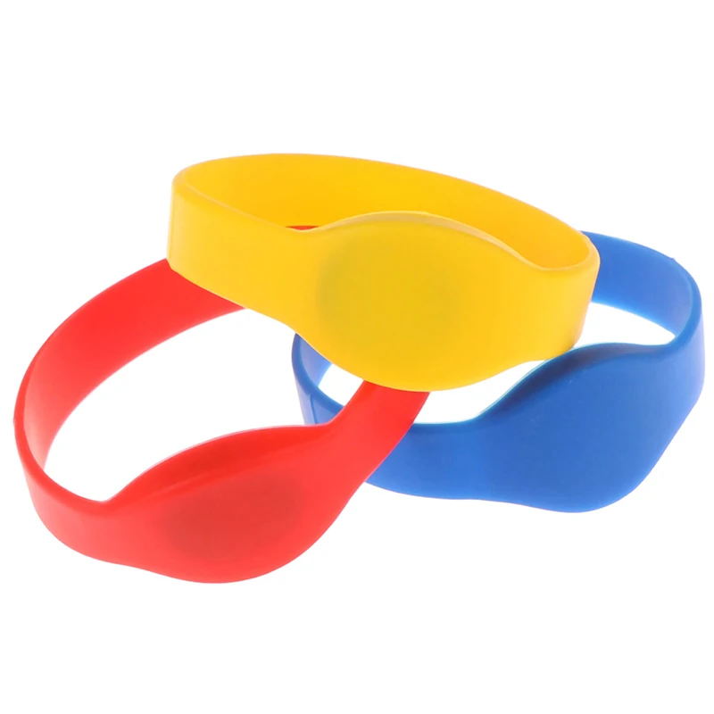 

1pc 125khz EM4100 TK4100 Wristband RFID Bracelet ID Card Silicone Band Read Only Access Control Card 3 Colors