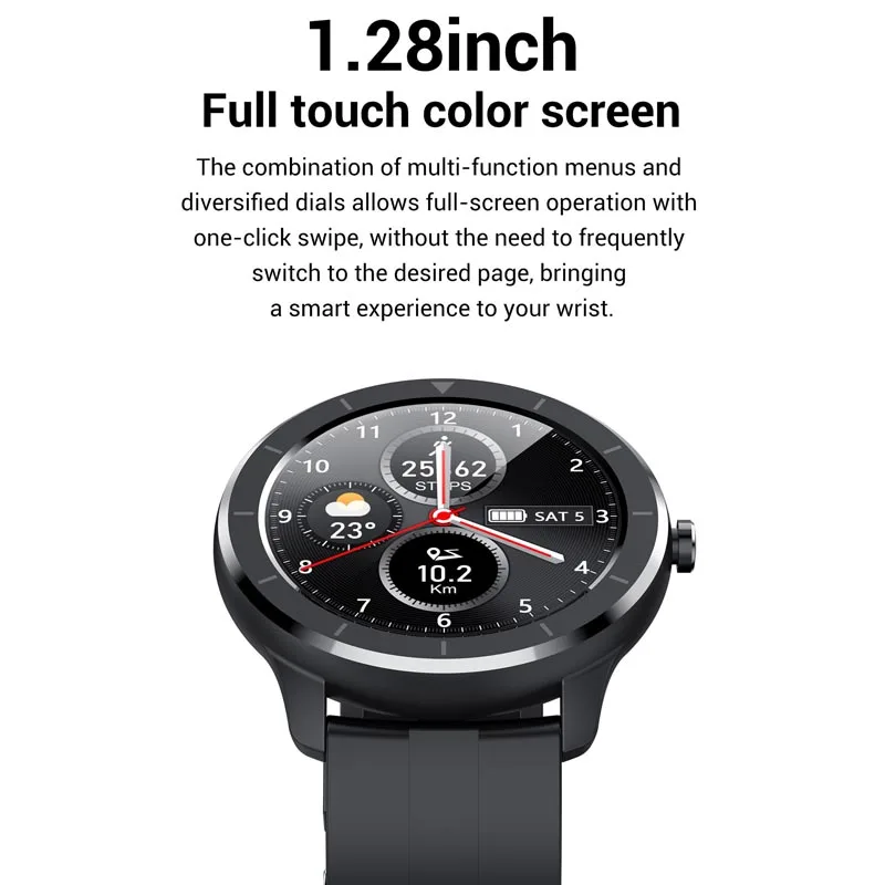 T6 спортивные Смарт часы с полным прессом Sn IP68 Водонепроницаемые 2020 для Android IOS