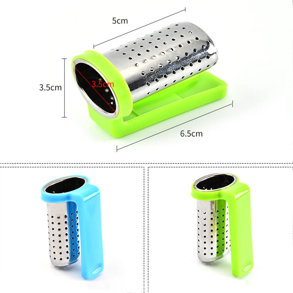

Stainless Steel Tea Infuser Loose Leaf Diffuser Strainer Herbal Spice Filter Drinkware Tea Accessories With Handle Hanger