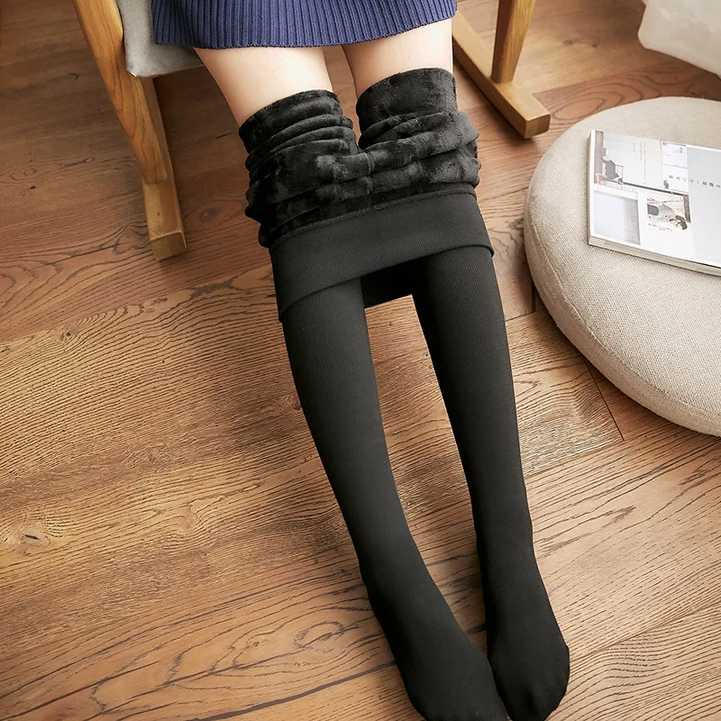 High Waist Warm Leggings Elasticity Fleece Thicken Thermal Pantyhose Winter Slim Tights Solid Color Simplicity Soft Foot Pants
High Waist Warm Leggings Elasticity Fleece Thicken Thermal Pantyhose Winter Slim Tights Solid Color Simplicity Soft Foot Pants