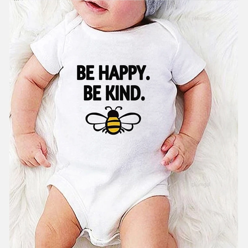 Одежда для новорожденных девочек цельный комбинезон боди с принтом пчелы зимний