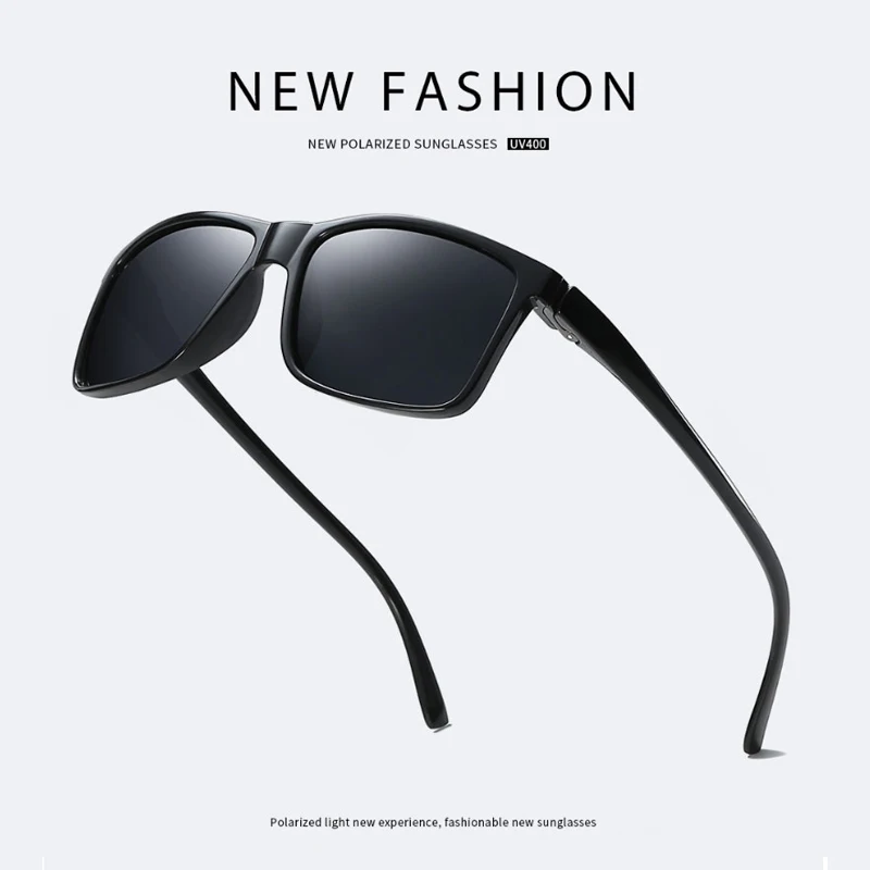 SIMPRECT 2021 квадратные поляризационные очки мужские солнечные модные винтажные