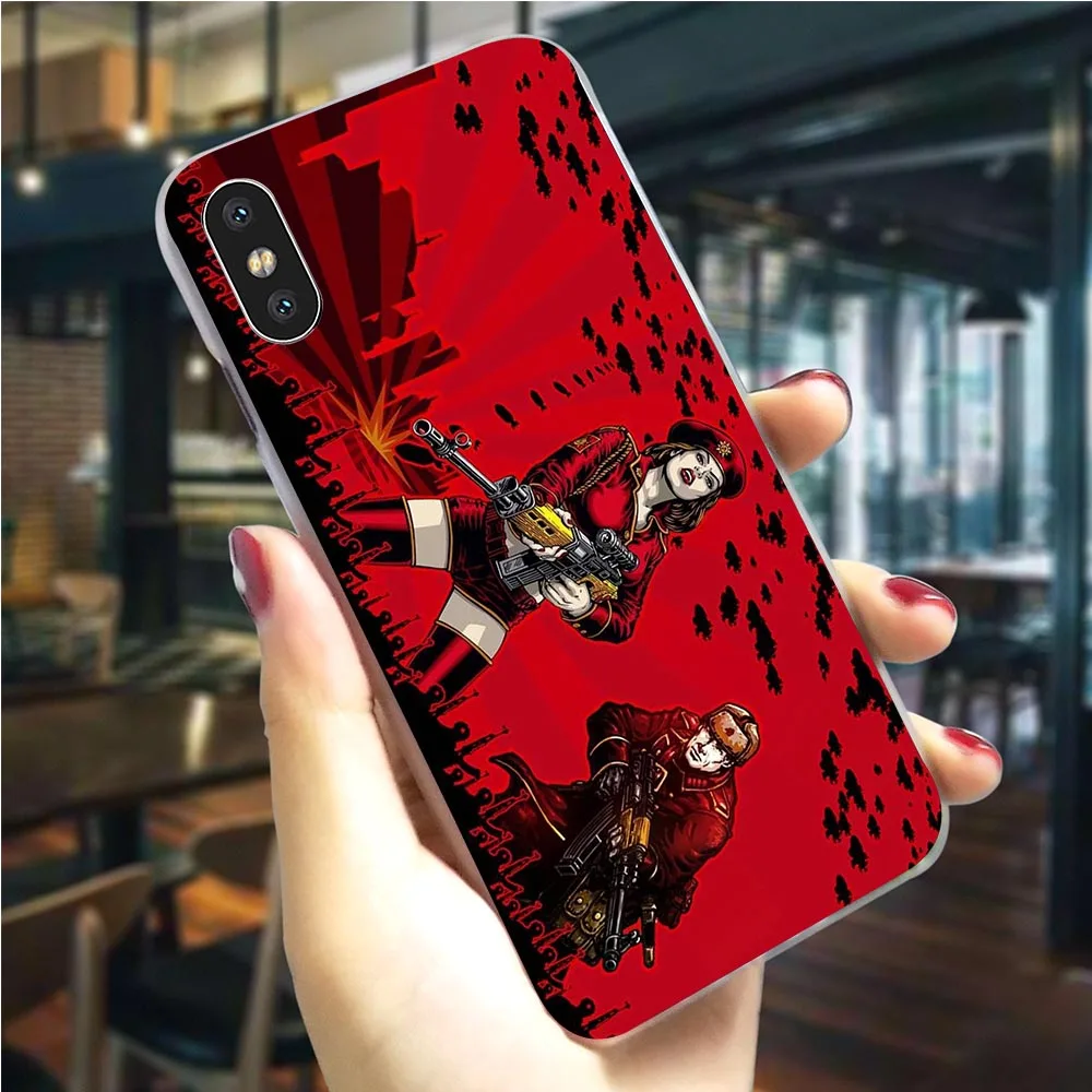 Защитный красный чехол для телефона с оповещением iPhone X 5 фотографий 6 6S/6 6S Plus 7 8/7 8