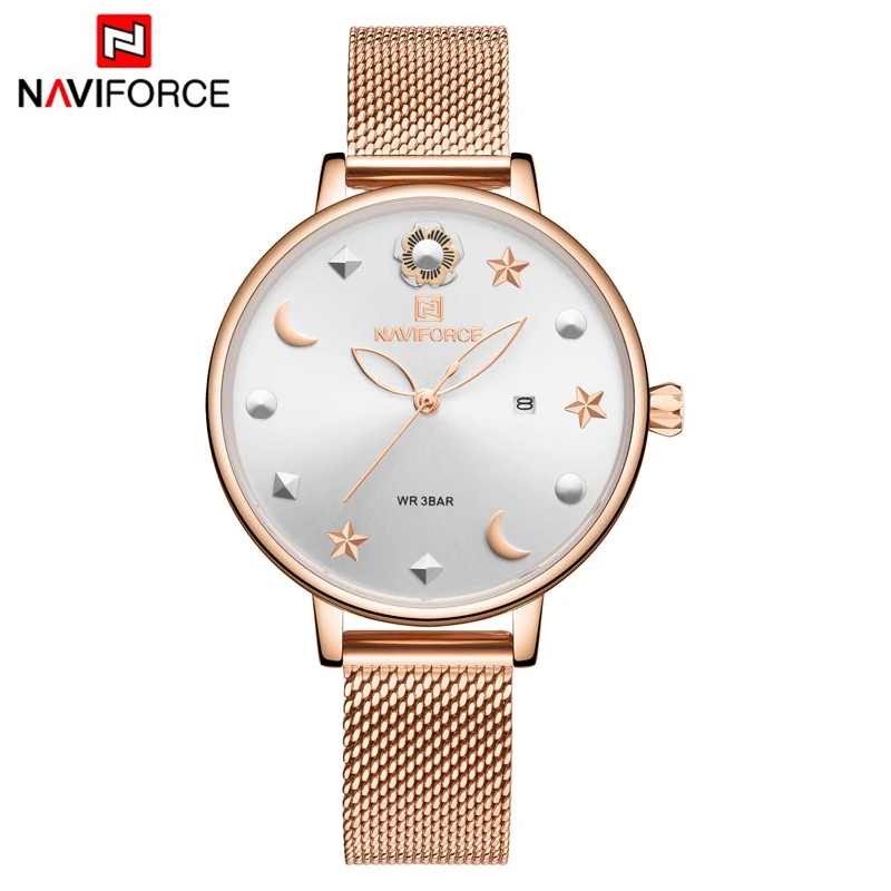 

Top Brand NAVIFORCE Women Luxury Watches Sports Waterproof Wristwatches Ladies Girls New Fashion Quartz Clock Relogios Feminino