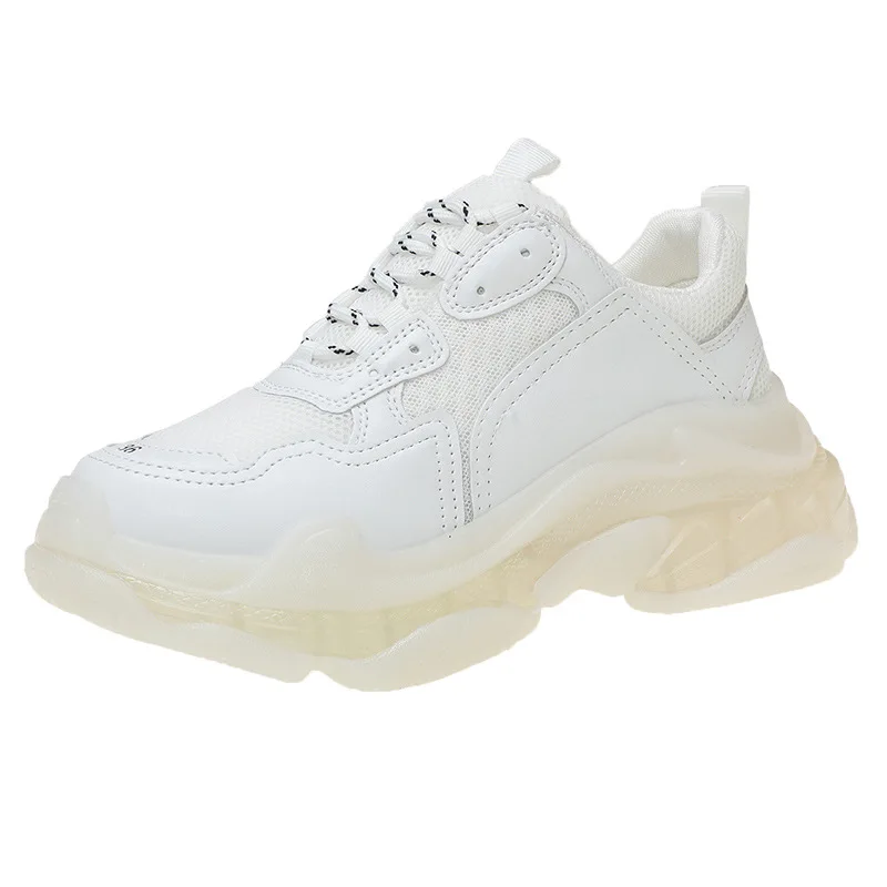 Women's Chunky Sneakers Thick Bottom Platform Vulcanize Shoes Fashion Breathable Casual Running Shoe for Woman Female Dad Shoes