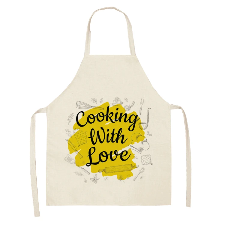 

chef Letter Alphabet Kitchen Aprons For Women Household Cleaning Pinafore Home Cooking Apron farmhouse decor kitchen tablier