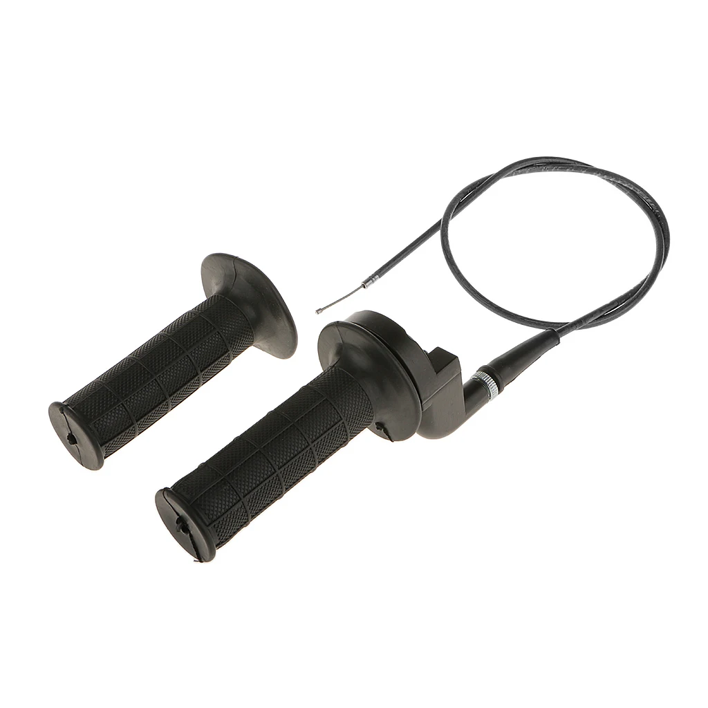 

22mm Handle Bar Throttle Grips Grip Black Cable For 50-250CC Motorcycle ATV
