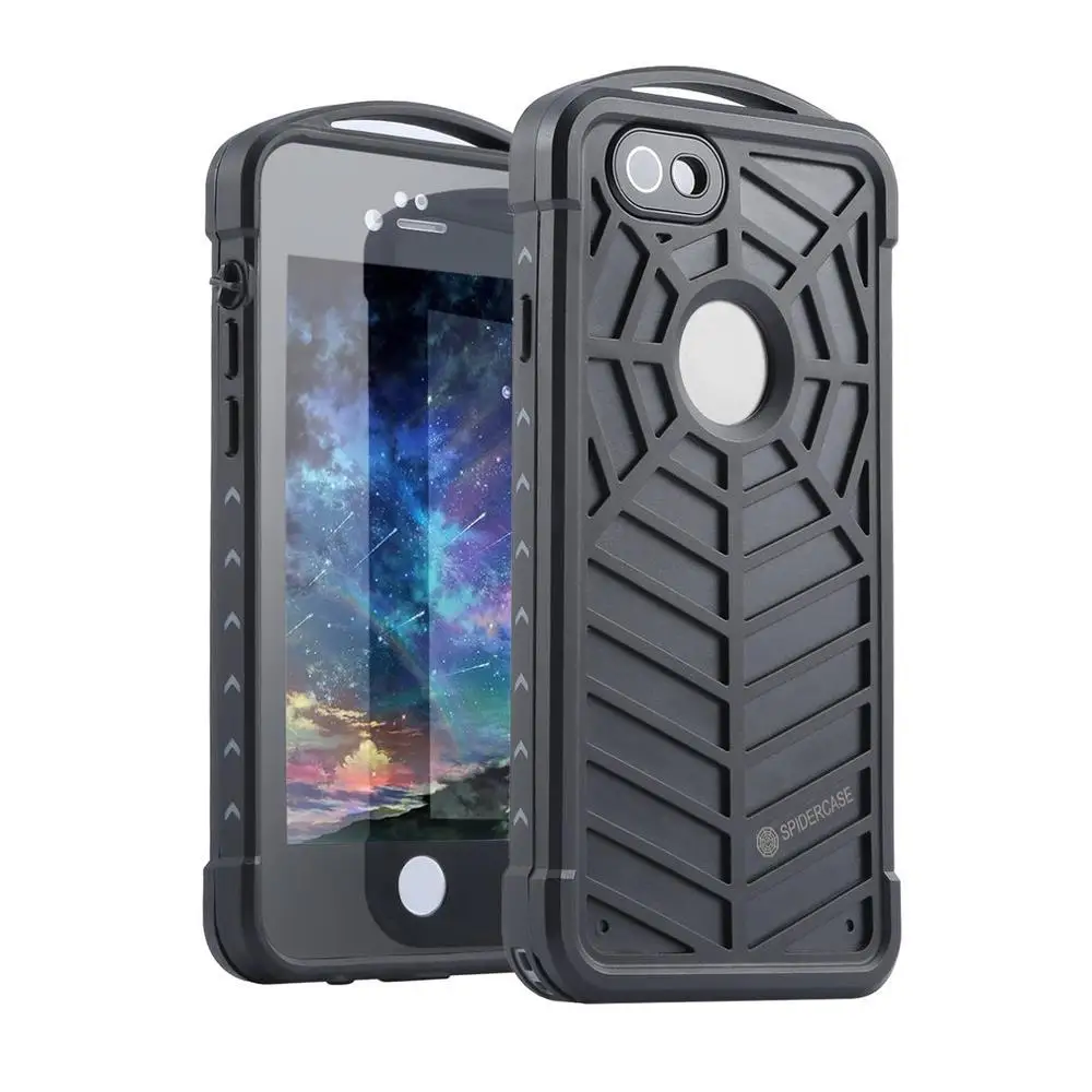 

For iPhone 6 plus Protective Cover Shell Case 5.5 inch Anti-drop Shock-absorbing Spider Net Pattern Lightweight