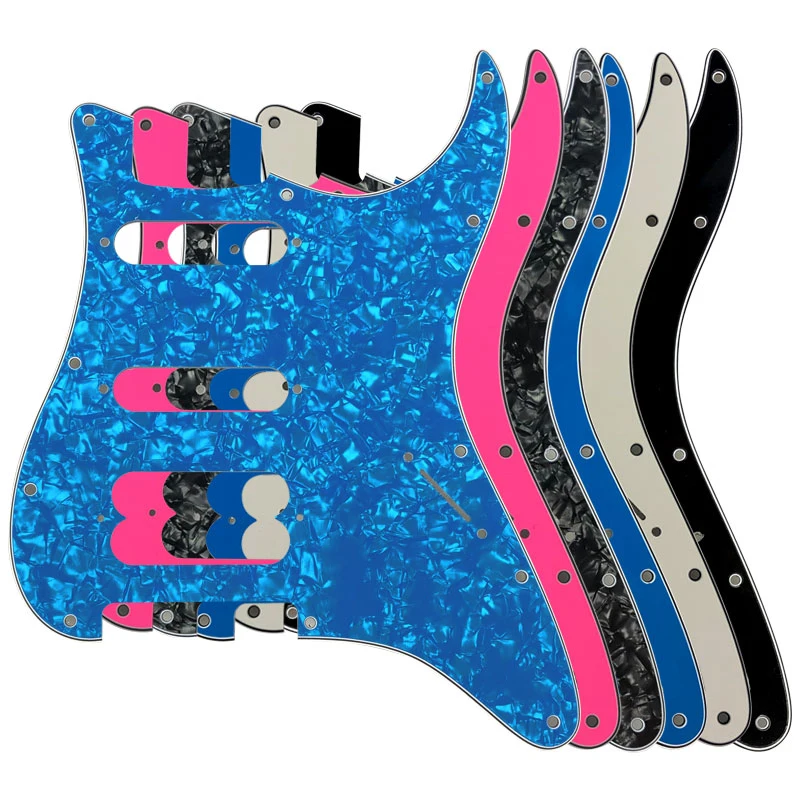 

Pleroo Guitar Accessories Pickguard No Control Hole For Fender Strat Player Humbucker Standard ST HSS Guitarra