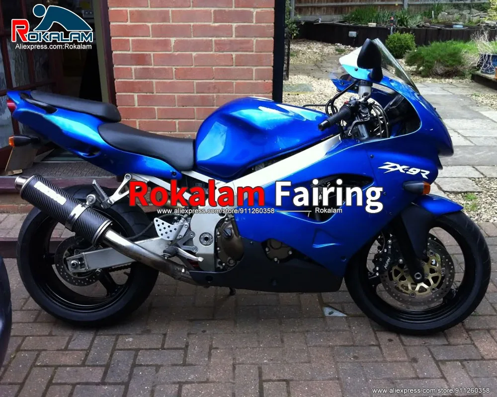 

Корпус для Kawasaki Ninja ZX9R 1998 1999 ZX-9R Cowling 98 99 синий ABS обтекатель для мотоцикла (литьё под давлением)