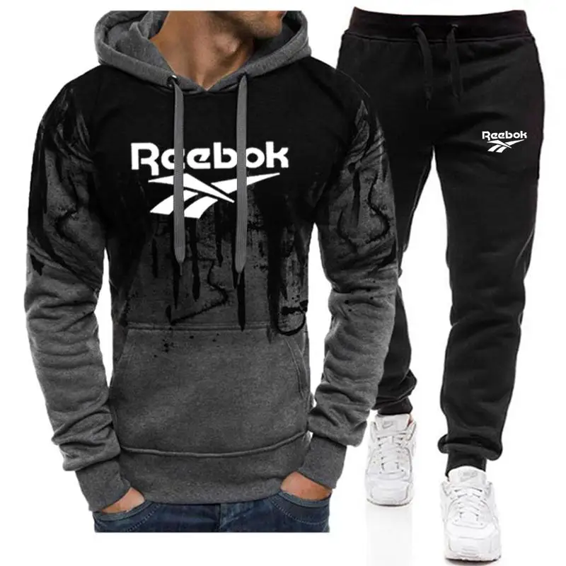 

2021 New Brand Men Tracksuits Outwear Hoodies sports suit Sets Male Sweatshirts Cardigan Men Set Clothing Pants plus size