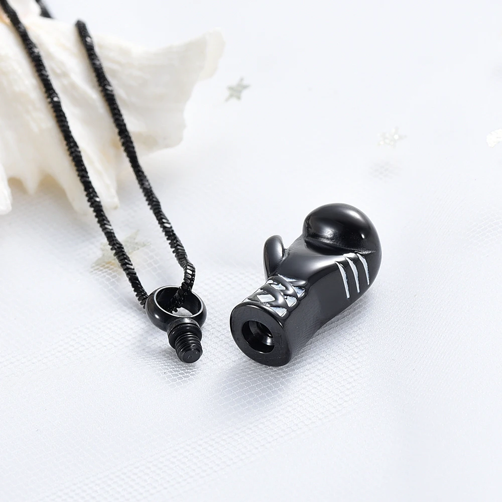 MJD8308 черные мужские кремационные украшения для пепла боксерская перчатка крутые