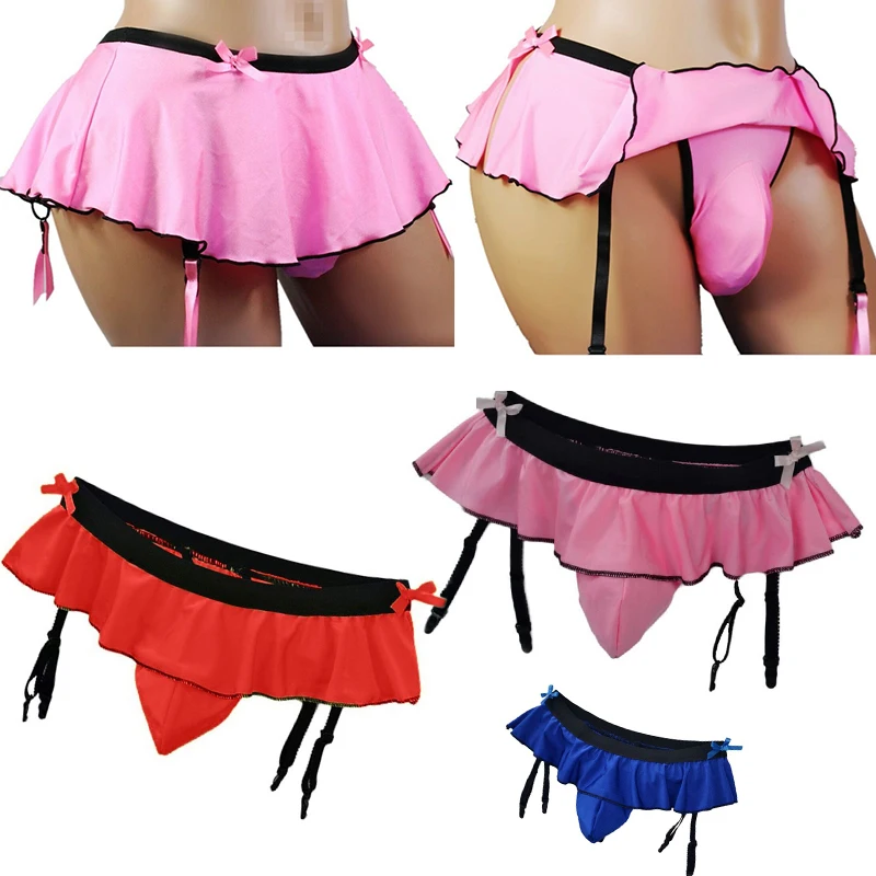 

Gays Underwear Sissy Open Crotch Bikini Men'S Erotic String Briefs Male Pink Jockstrap Backless For Crossdressing Sexy Lingerie