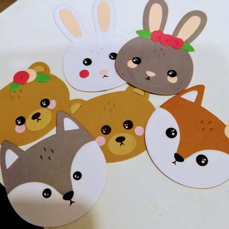 Металлические штампы для вырезания форма новые животные карточки скрапбукинга