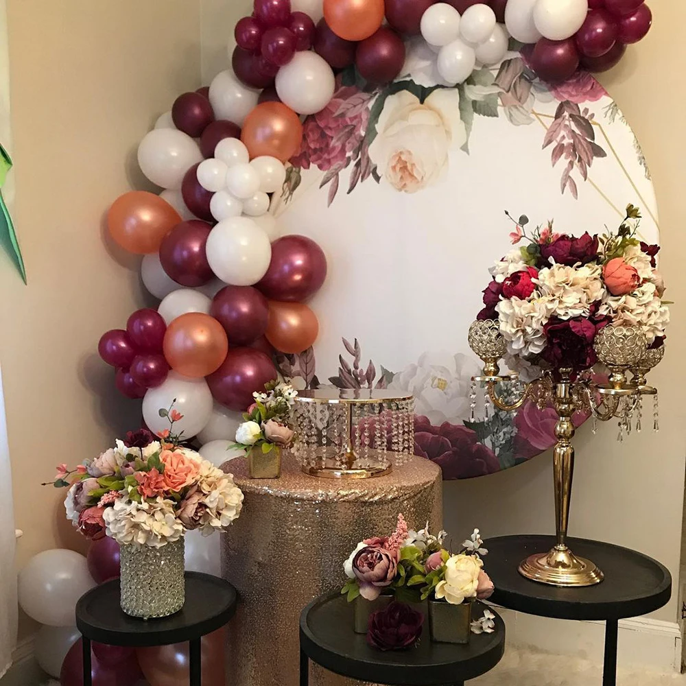 

Wedding Decoration Balloon Arch Garland Kits Grape Red Rose Gold Latex Balloons for Birthday Party Bridal Anniversary Supplies