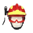 Защитные очки с противопожарным шлемом, защитные очки для работы, защита от огня, жесткая шляпа с налобным фонарем и очками
