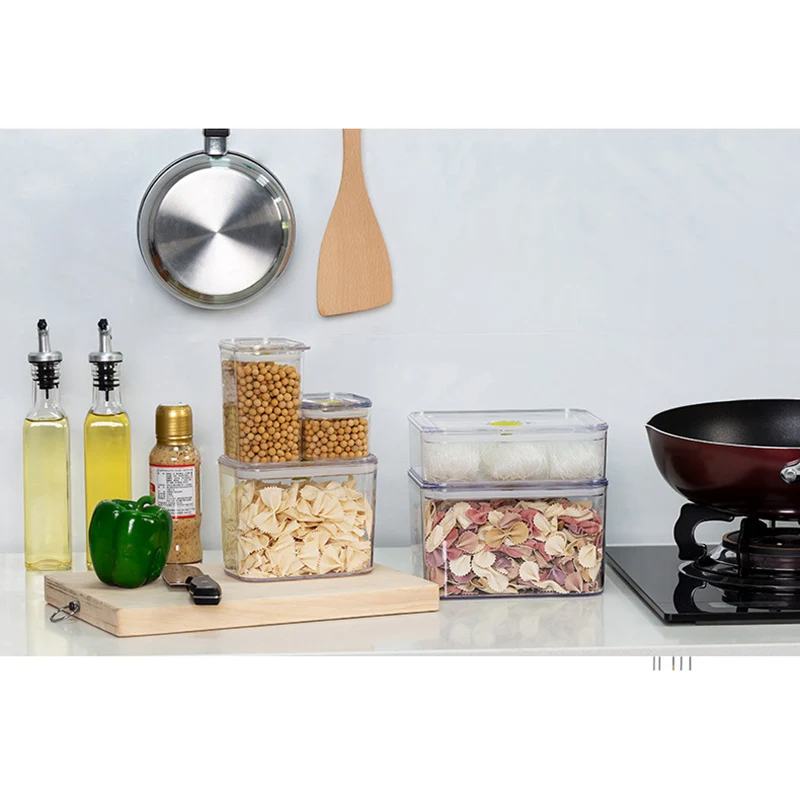 Большие пластиковые эргономичные коробки кухонный органайзер для чая кофе