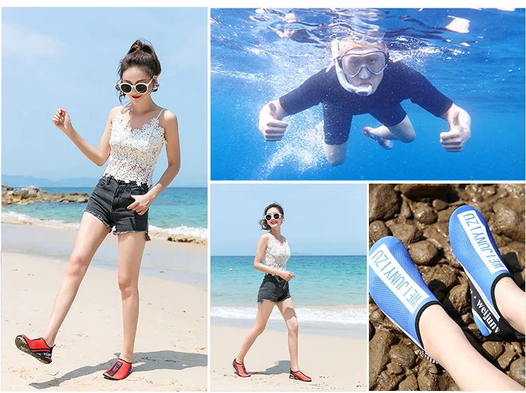 Красочные Неопреновый для дайвинга носки черный пляжная обувь плавания