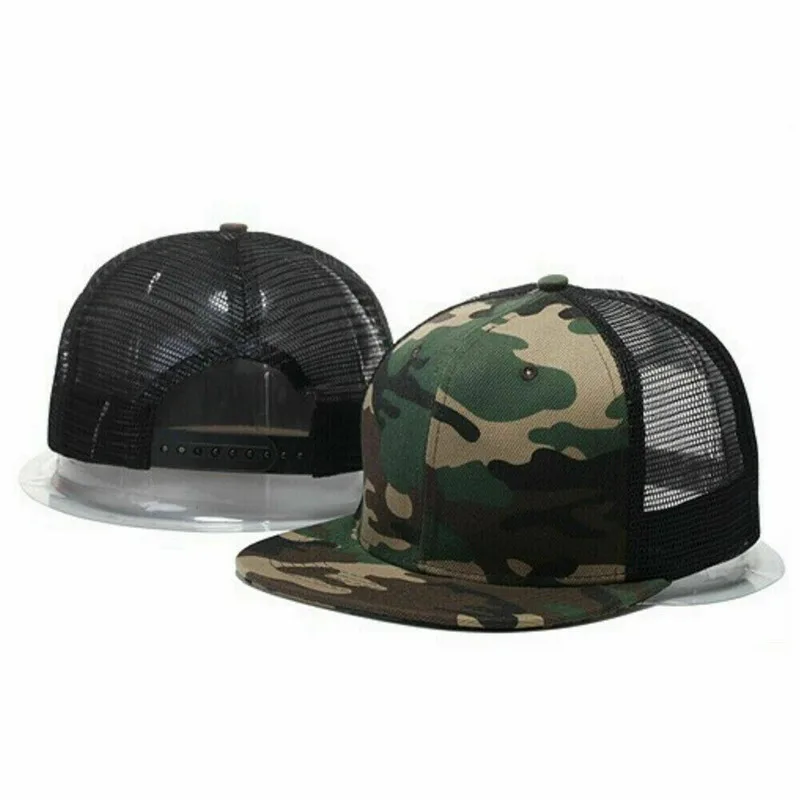 Бейсболка сетчатая бейсболка кепка Snapback Регулируемый плоский козырек