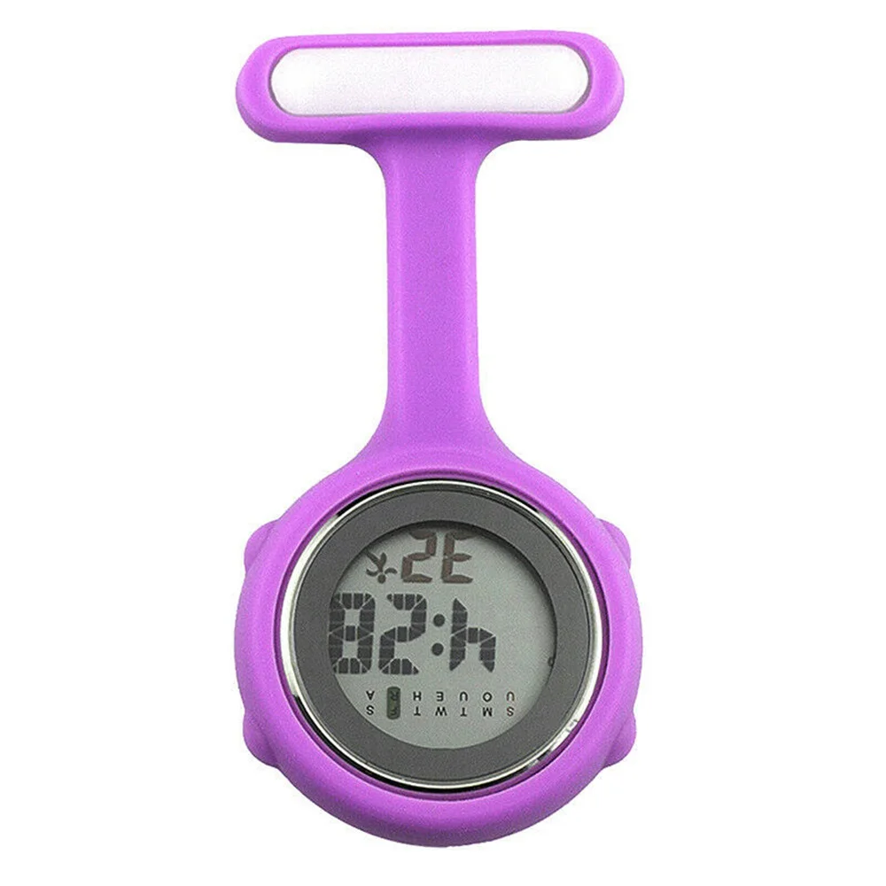 1 шт. модные карманные часы силиконовый цифровой будильник Брошь Туника Брелок