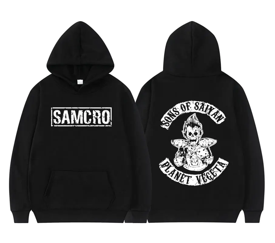 

Sons of Anarchy SAMCRO Letter Logo Print Hoodie Personality Men Women Autumn Winter Fashion Hoodies Unisex Hip Hop Streetwear