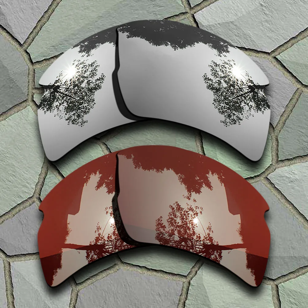 

Серебристые зеркальные и коричневые поляризованные Сменные линзы для Flak 2,0 XL оправа 100% UVA & UVB