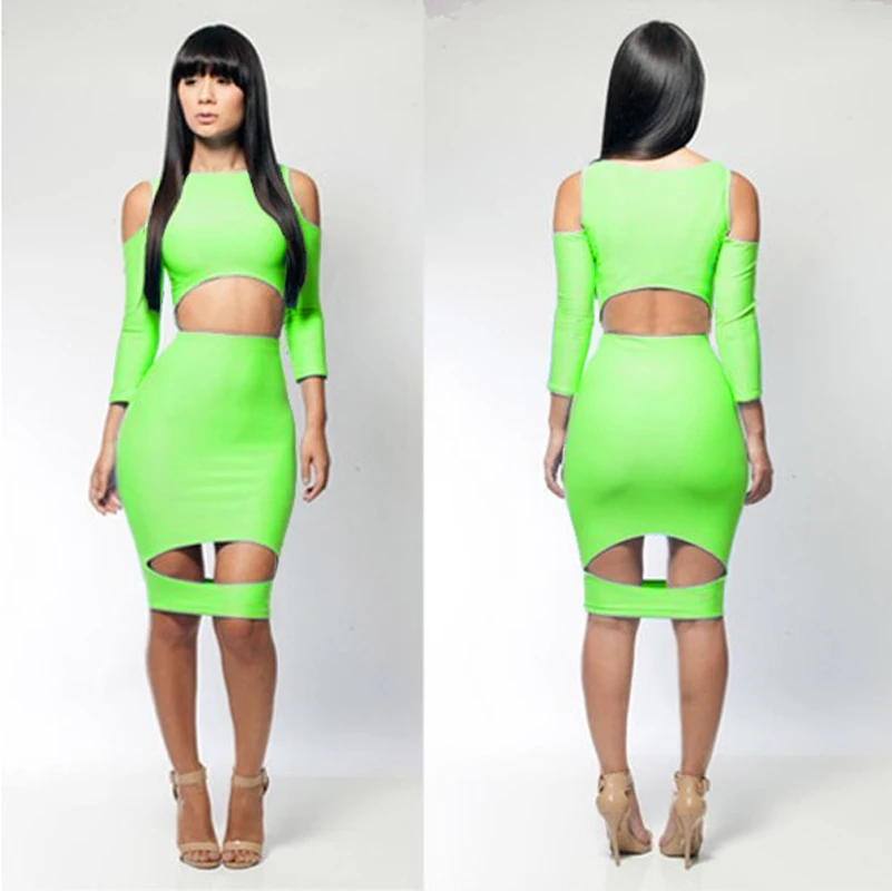 Женское облегающее платье spendex Бандажное из лайкры один размер B4016|bandage bodycon