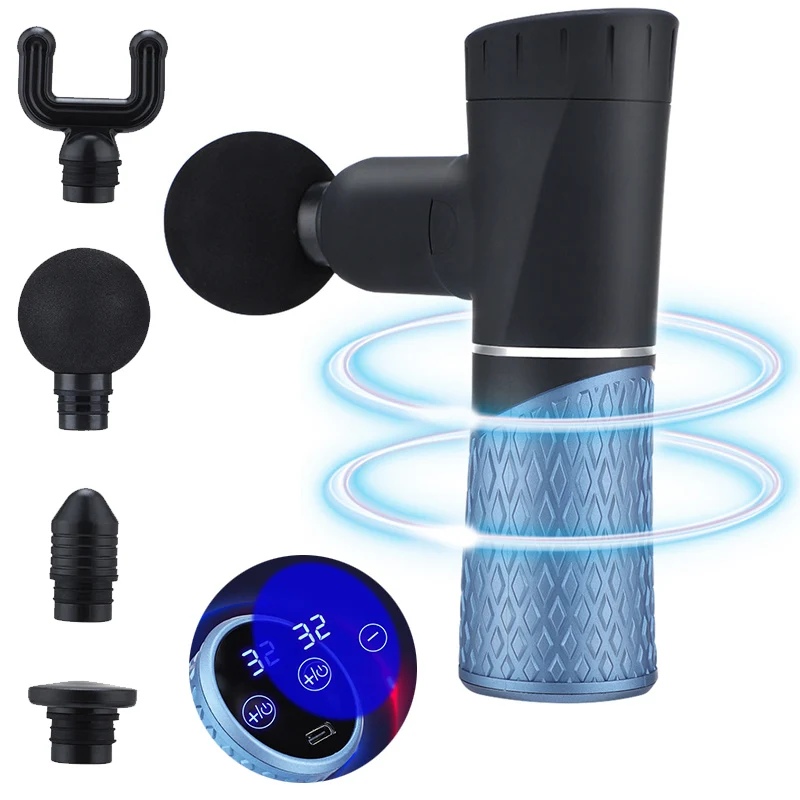 

Electric Massage Gun 32 Gear Fascia Gun Muscle Massage Neck Body Relaxation Pain Relief Exercise Slimming Shaping Massager