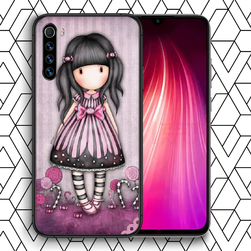 

Santoro Gorjuss Phone case For Xiaomi Redmi Note 7 8 8T 9 9S 4X 7 7A 9A K30 Pro Ultra black coque painting waterproof soft