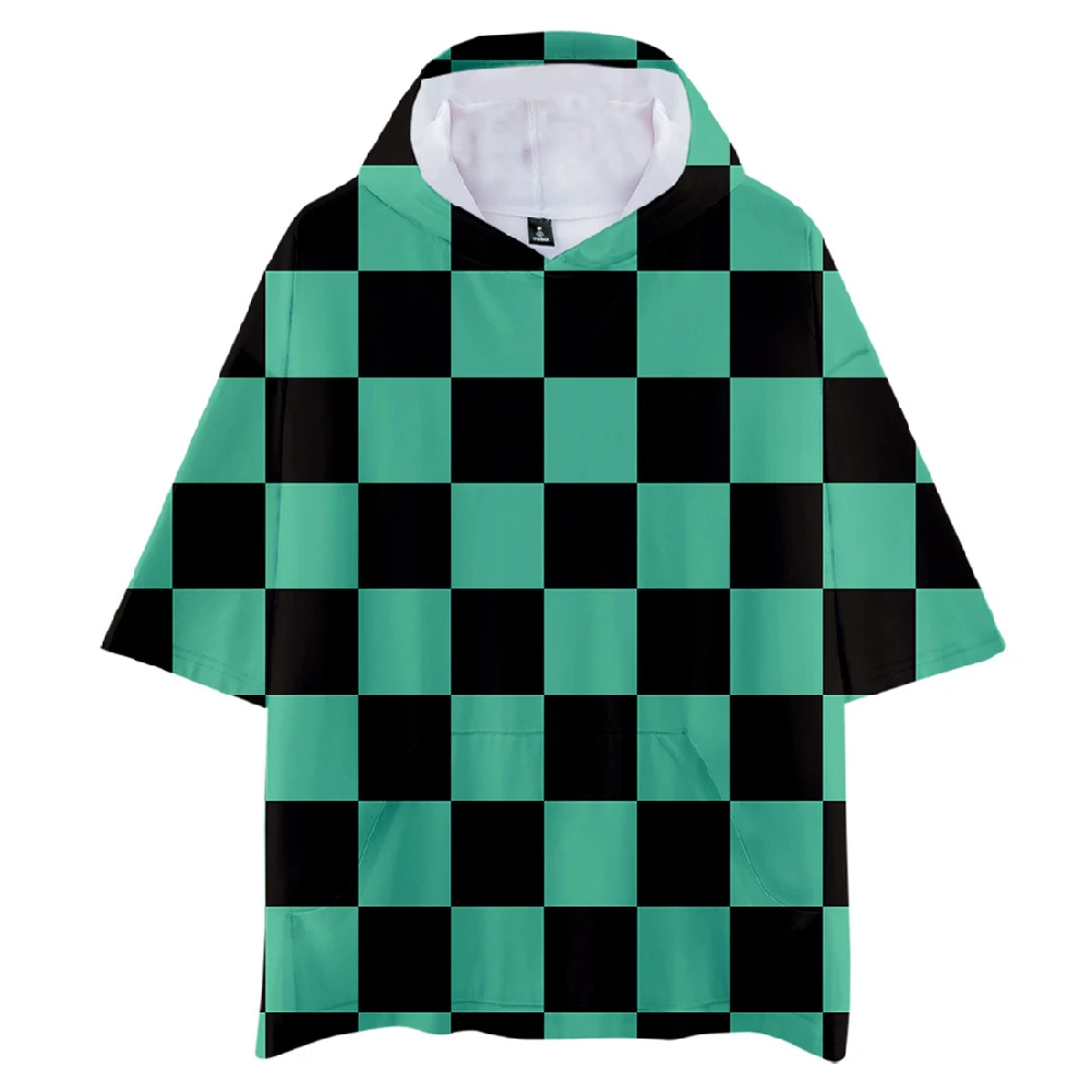 Футболка с капюшоном для мужчин и женщин Повседневная рубашка коротким рукавом 3D