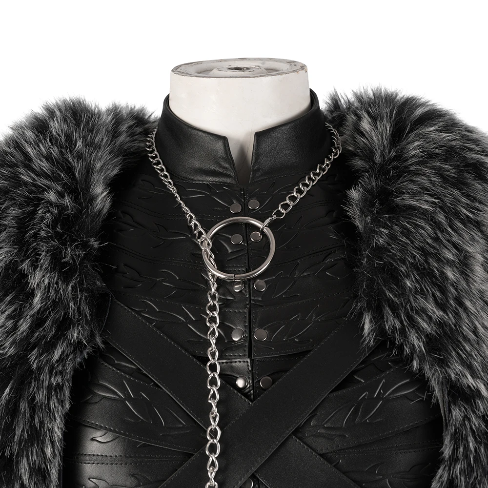 Costume Sansa Stark Cosplay Dress Cloak Outfit Custom Made Halloween Accessories Faux Leather Fullset