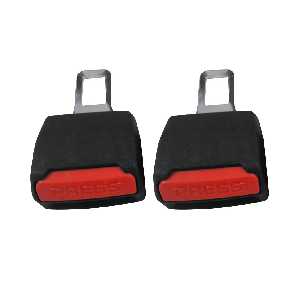 

2x Universal Car Safety Seatbelt Buckle Plug Extender Clasp Replacement Clip Extension Belt Buckle