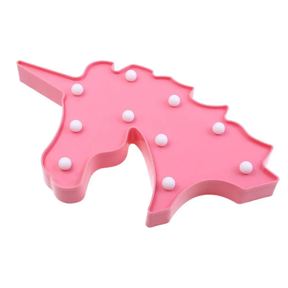 Небольшой светодиодный светильник s мигающий Bz1264 декоративный с единорогом для