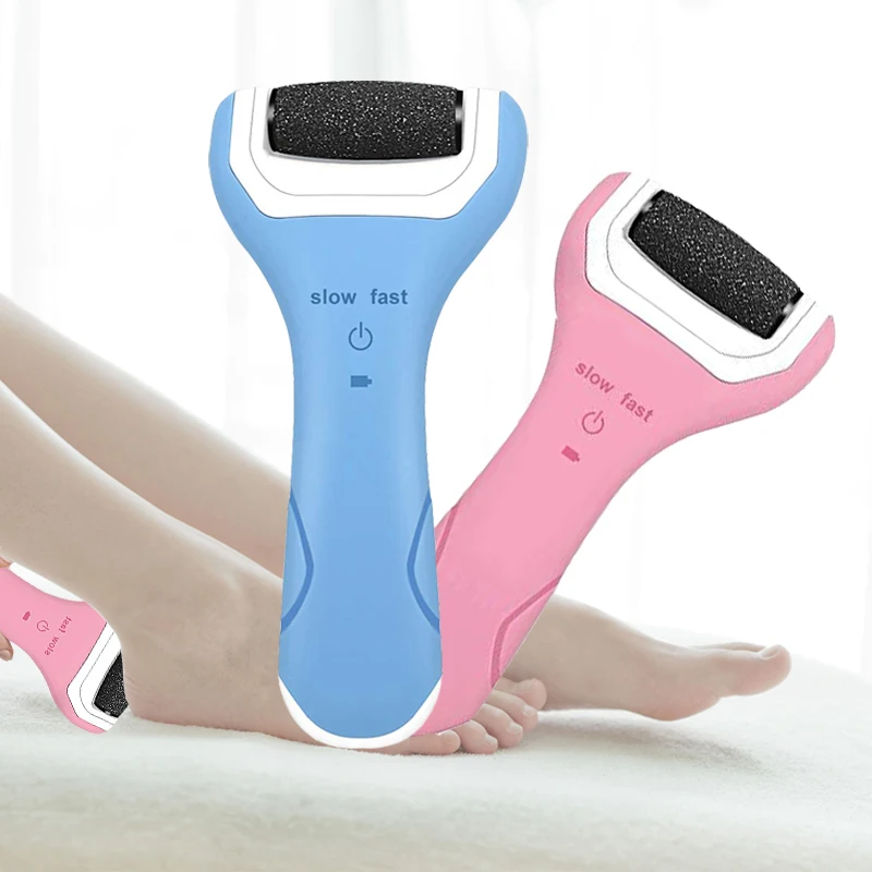 

Foot Scrubber Electric Foot File - Pedicure Tools Callus Remover with Rechargeable for Dead Hard Skin Removal Professional Pink+