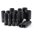 ALLSOEM 12 дюйма глубокий ударный торцевой ключ метрический пневматический торцевой ключ головка 10-38 мм Стандартные Инструменты для ремонта автомобилей и грузовиков