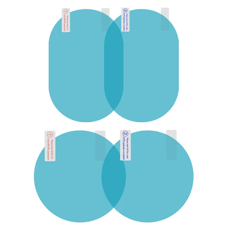 2 шт. противотуманная пленка автомобильная зеркальная защитная заднего вида