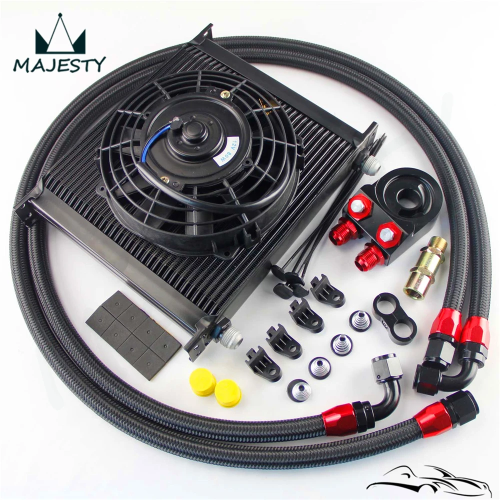 Универсальный комплект масляного радиатора коробки передач двигателя 34 ряда 10AN +