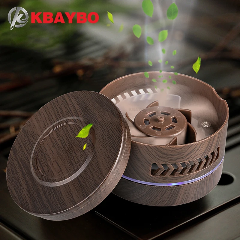 

KBAYBO Mini aroma diffuser Aromatherapy Upgraded Air Purifier wood Car Aroma Diffuser Essential Oil Diffuser for car