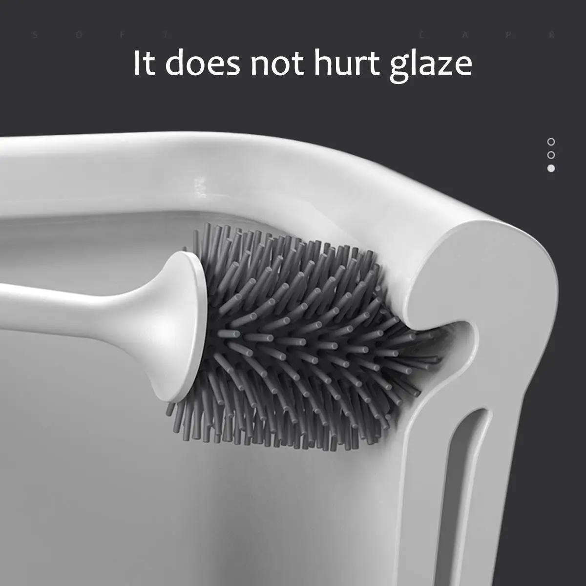 Настенная силиконовая TPR щетка для унитаза мягкая щетина ванная комната унитаз