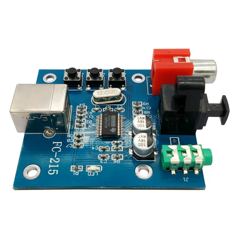 PCM2704 аудио DAC USB к S/PDIF звуковая карта hifi декодер плата 3 5 мм аналоговый