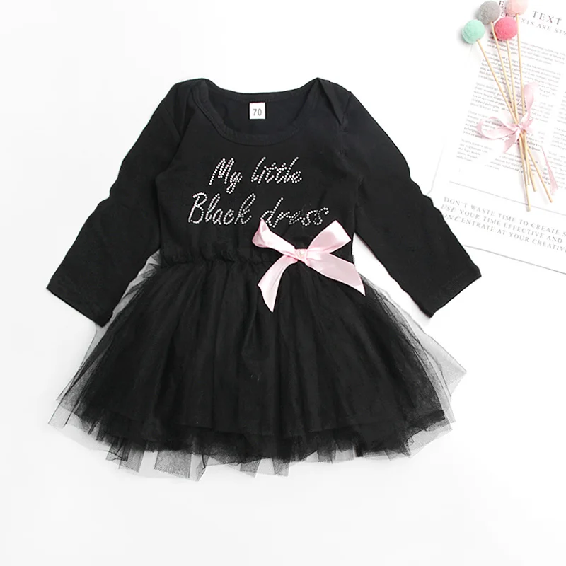 Осенние повседневные платья для маленьких девочек от 0 до 18 месяцев Сетчатое