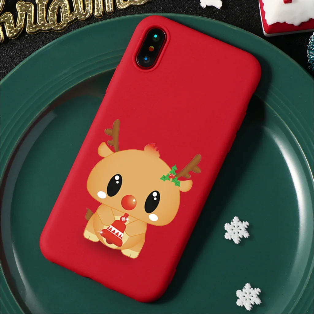 Kho-sdlugld Роскошный силиконовый чехол для iPhone 11 Pro XS Max X XR из ТПУ с изображением рождественской елки чехол для iPhone 7 8 6 6S Plus 5 5S SE - Цвет: Kho-sdlugld