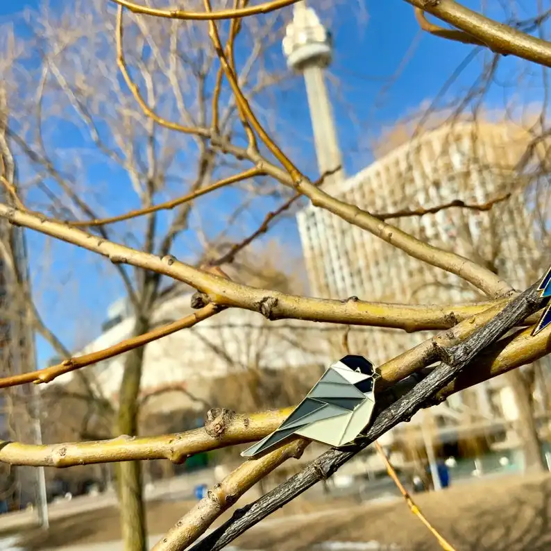 Птица нута на эмали Шпилька для лацкана эмалированная шпилька Подарочная