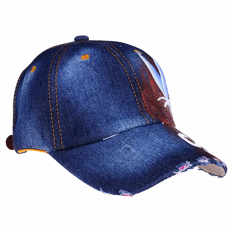 Бейсбольная кепка с изображением бабочки и флага США|Мужские бейсболки| |