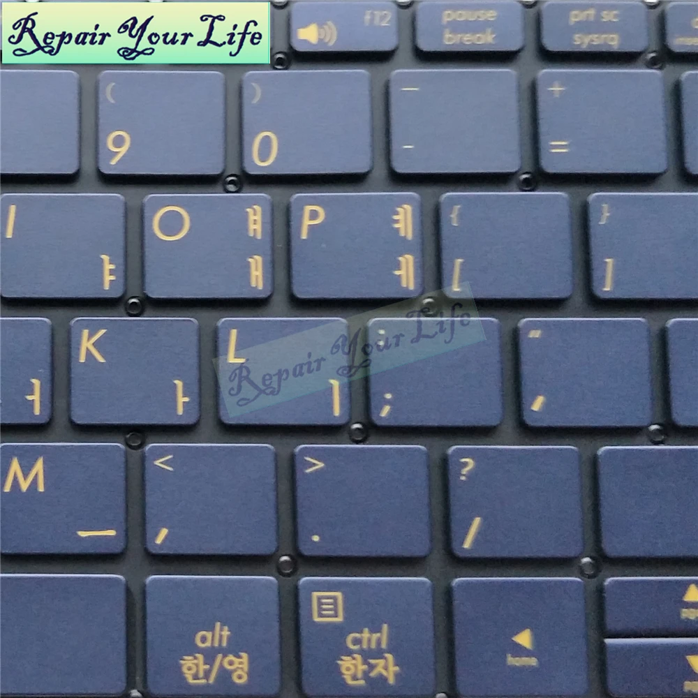Клавиатура для ноутбука Asus ZenBook 3 UX390UA UX390 Корейская раскладка KR KO с подсветкой