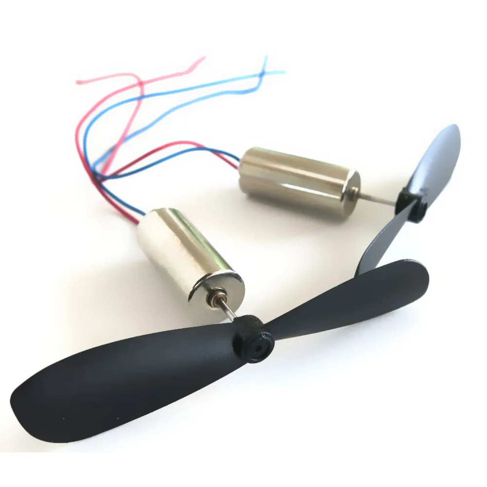

2PCS 716 Hollow Cup Motors With Propellers For DIY Fixed Wing DIY Mini RC Toy