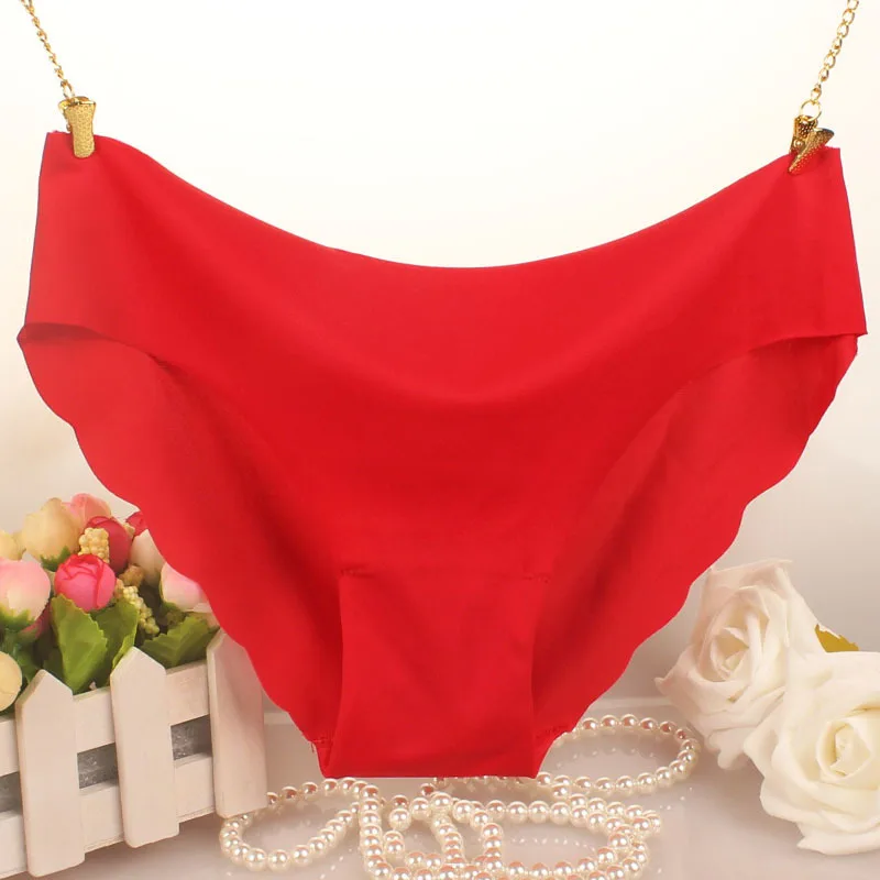 4 шт./партия высококачественные женские бесшовные трусики однотонные